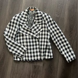 Ellen Tracy Black and White Jacket Blazer - Size 12